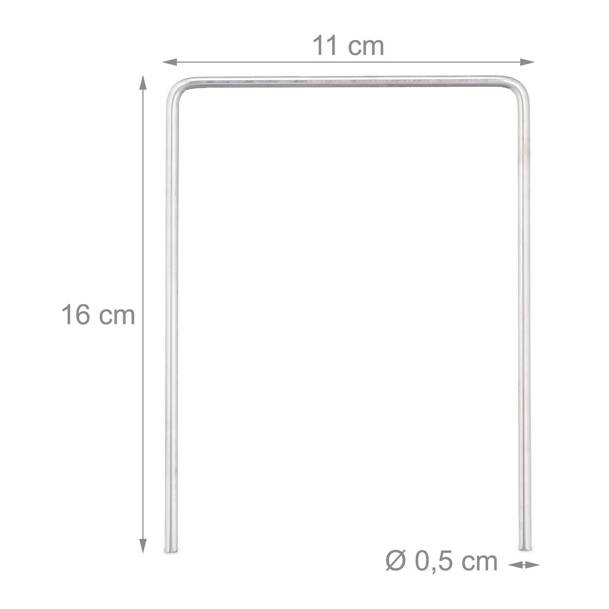 20XKROCKET-TORE - Silberfarben, Metall (11/0.5cm) - Relaxdays