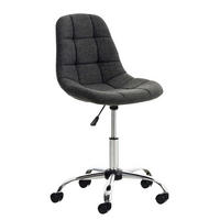 BÜROSTUHL Emily, Stoff Dunkelgrau - Dunkelgrau, Textil/Metall (55/91/55cm) - TPFLiving