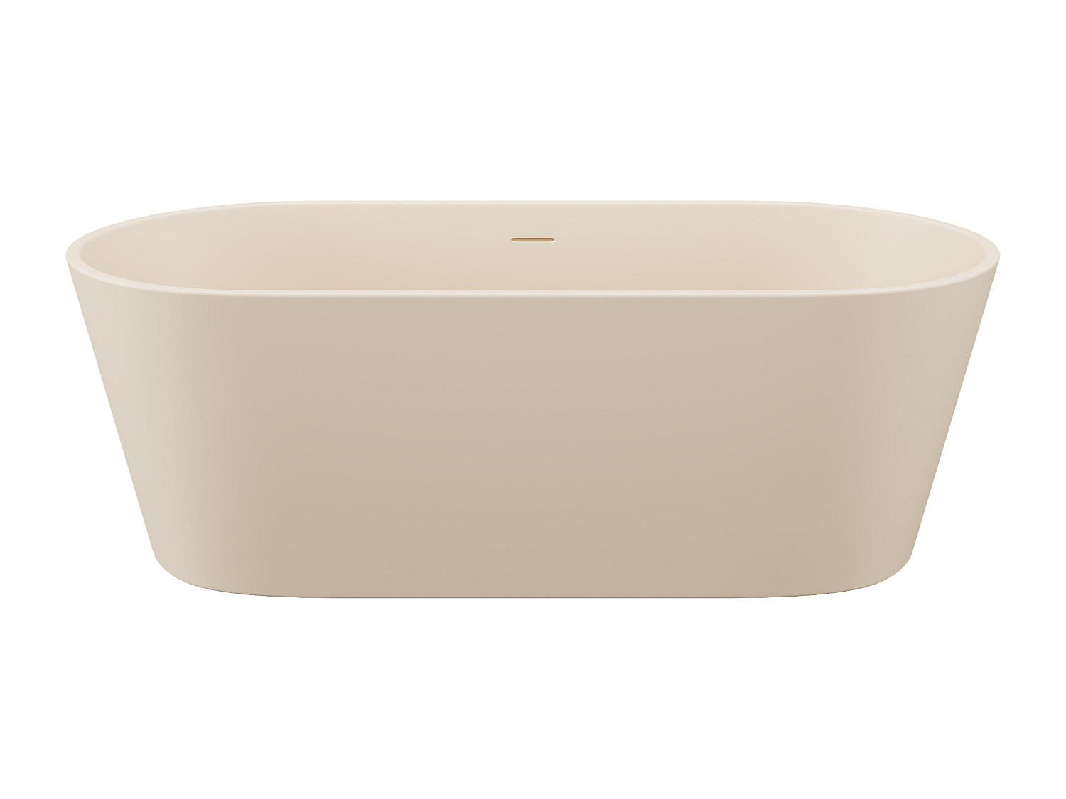 FREISTEHENDE Badewanne - 1 Person - acryl - beige Luzeca - Beige, Kunststoff (159/56/74cm) - Vente-Unique
