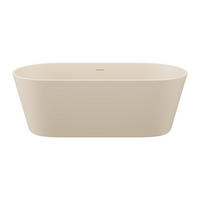 FREISTEHENDE Badewanne - 1 Person - acryl - beige Luzeca - Beige, Kunststoff (159/56/74cm) - Vente-Unique