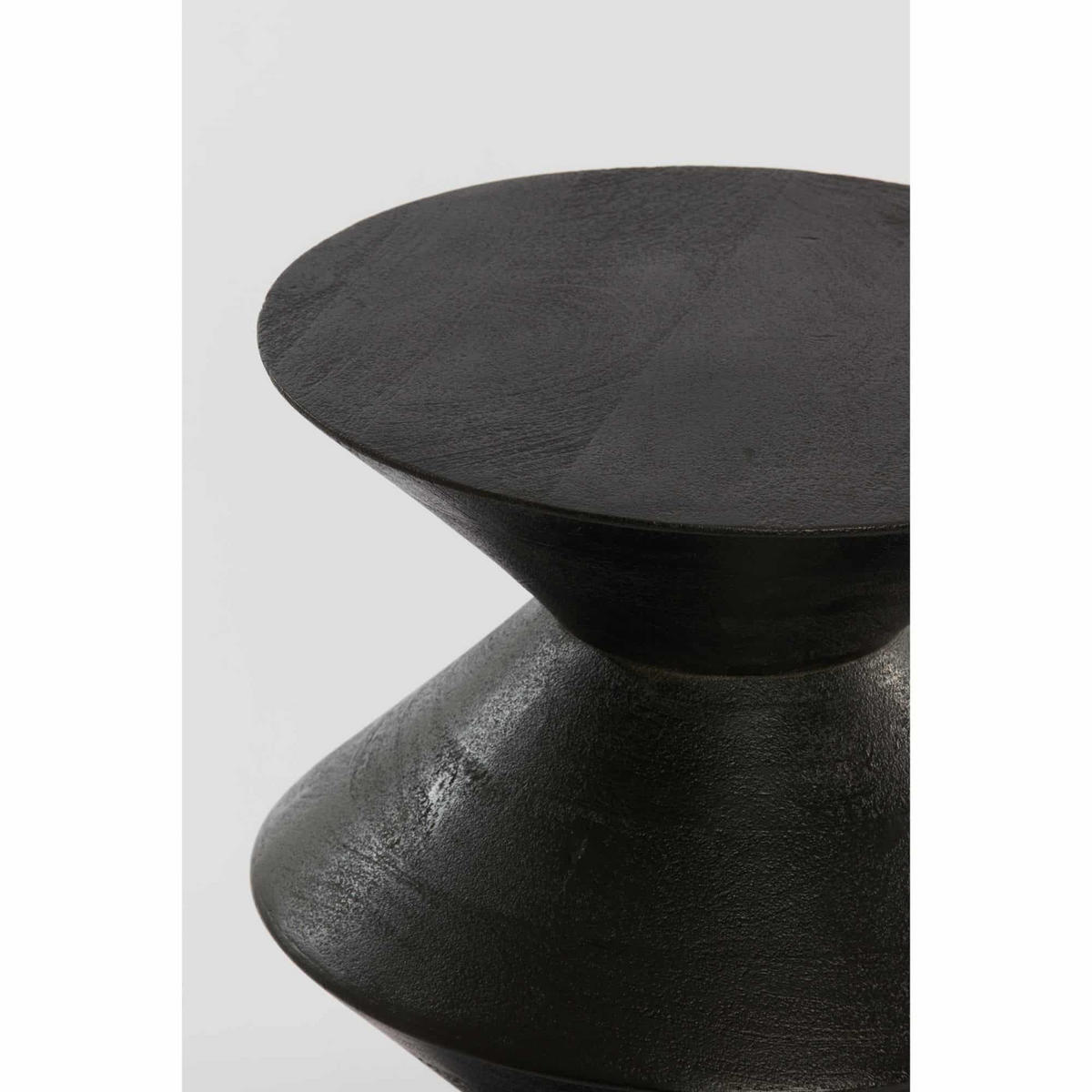 BEISTELLTISCH Larus Schwarz Ø40/50 cm - Schwarz, Holz (40/40/50cm) - Light & Living