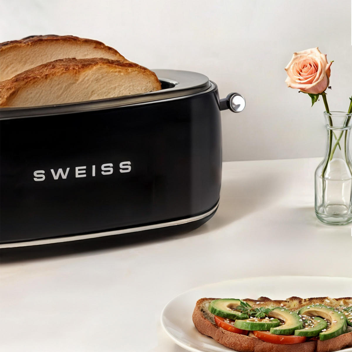 TOASTER GRV9 Schwarz, Vintage - Schwarz, Metall (41/18.2/20cm) - SWEISS