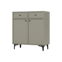 KOMMODE TORINO 84/94/41 cm mit 2 Schubladen 2 Türen Hellgrün - Hellgrün, Holzwerkstoff (84/94/41cm) - MASSENO