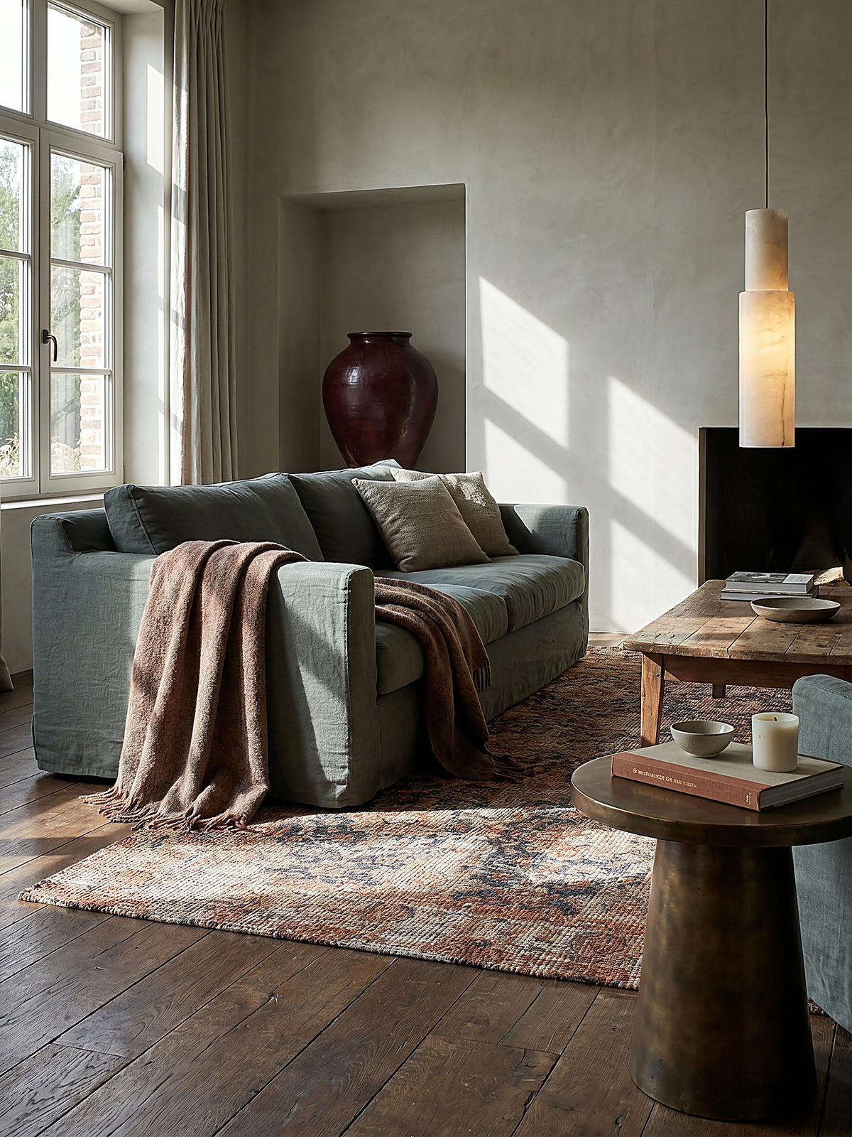 TEPPICH Jute Vintage-Design, handgewebt WENSLEY, Rot-Blau 120x170 cm - Rot, Textil (170/120cm) - KADIMA DESIGN