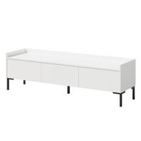 TV-LOWBOARD Liam 150 Weiß (stehend) - Schwarz/Weiß, Holzwerkstoff/Metall (150/45/41cm) - mzm24