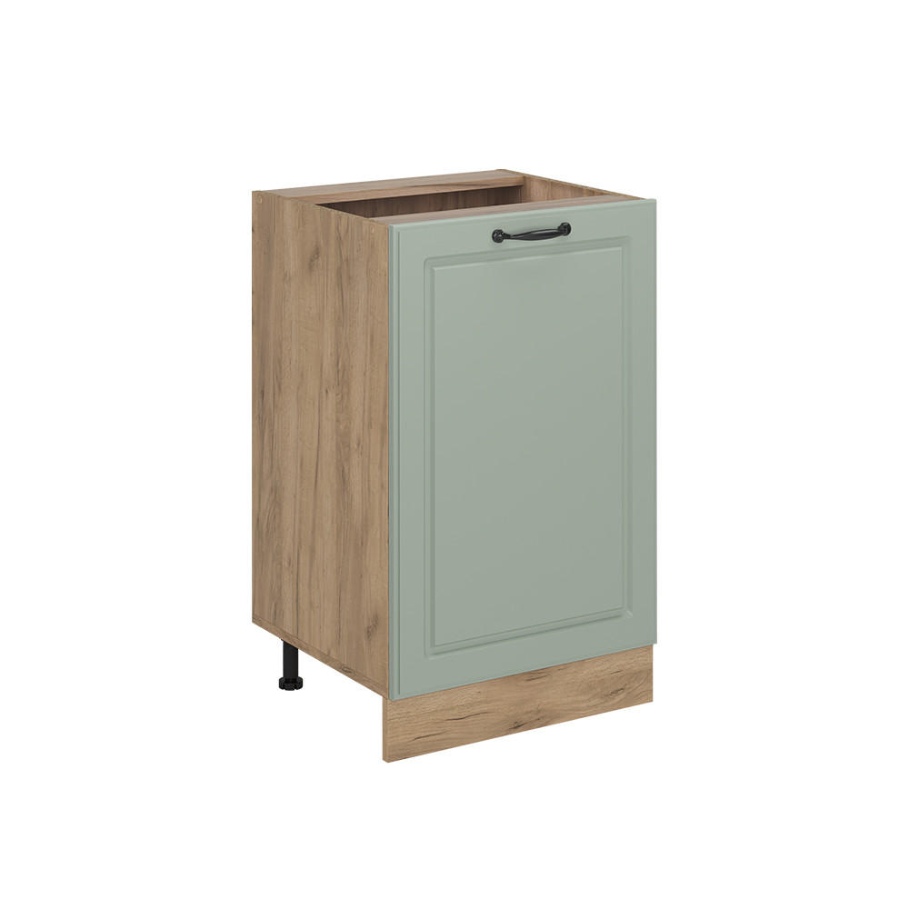KUCHYNSKÁ SPODNÁ SKRINKA R-Line, Mint vidiecky dom/Dub Goldkraft, 50 cm bez pracovnej dosky - zelená/dub medový, kompozitné drevo (50/81.6/46cm) - Vicco