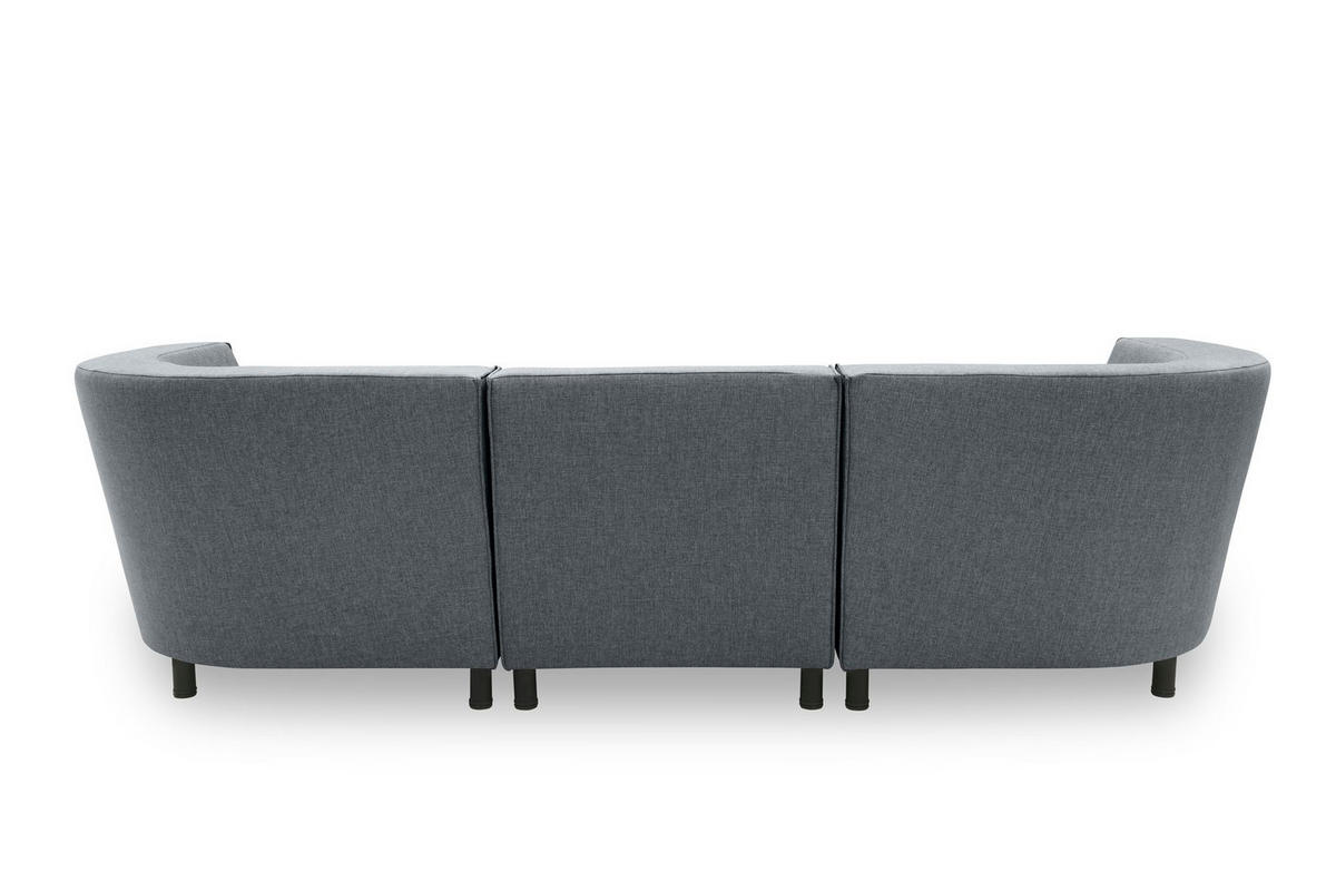 GARTENLOUNGE-SOFA 3-Sitzer Brandie 279x77x103 Outdoorbezug dunkelgrau - Grau, Kunststoff (279/77/103cm) - 58aufmkessel