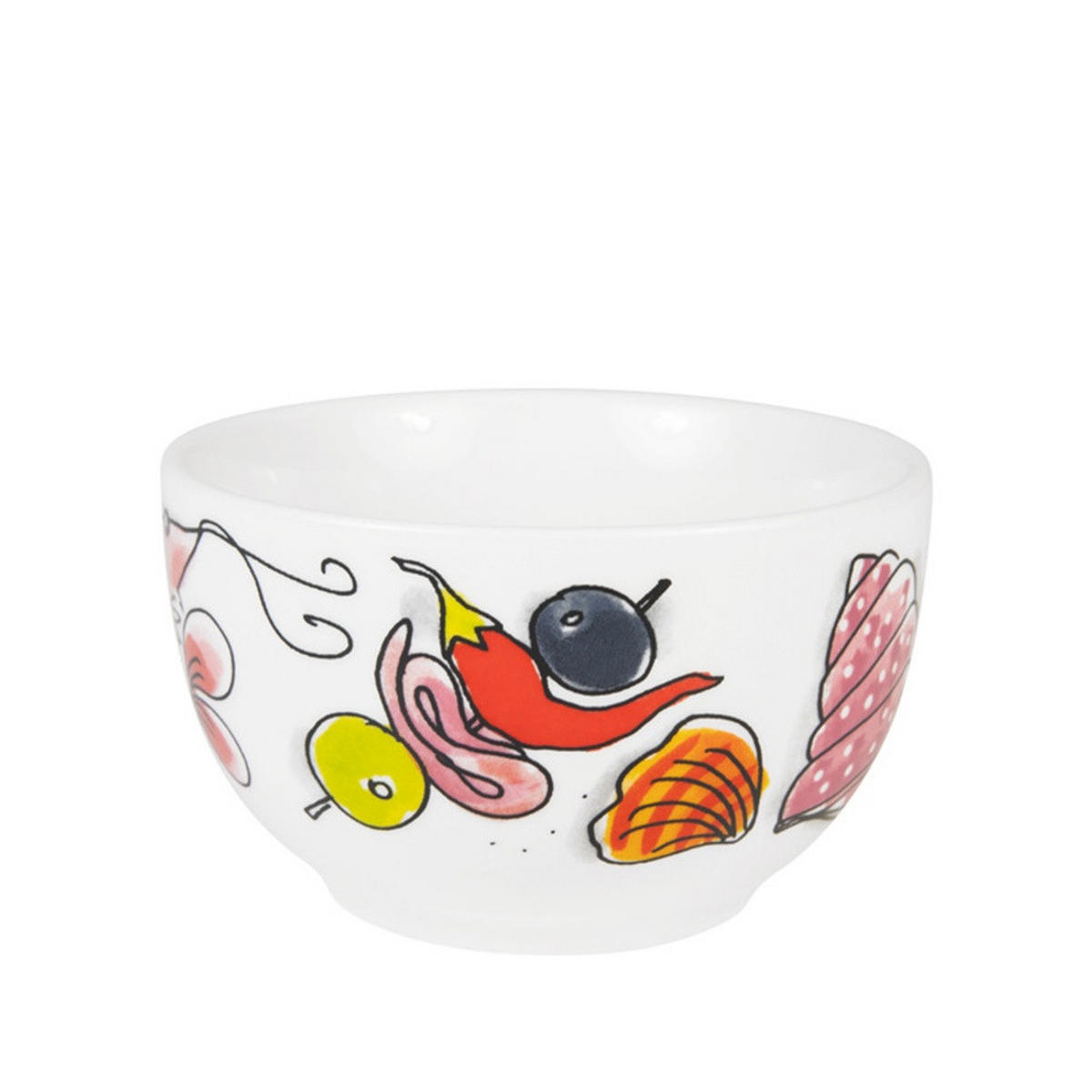 SCHALE Sommerabend in Bunt - 8cm - Multicolor, Keramik (8.7/5.5/8.7cm) - Blond Amsterdam
