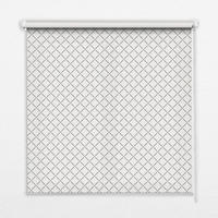 VNÚTORNÁ roleta - okenná roleta - roleta - 100x140 cm - Kosoštvorce - biela, plast (100/140/0.5cm) - TULUP