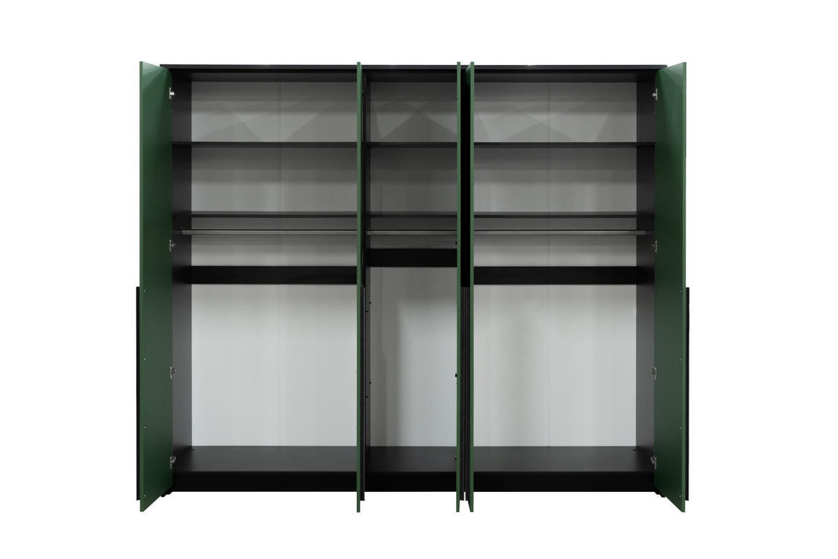 DREHTÜRENSCHRANK AZIR 255/217/65 cm 4-türig Beige - Beige, Holzwerkstoff (255/217/65cm) - MASSENO