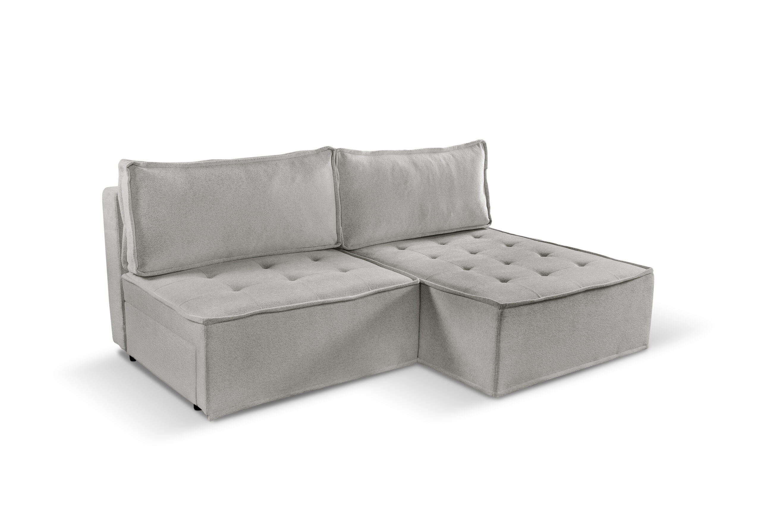 ECKSOFA Bohoo Mini Modernes Mit Schlaffunktion Dunkelbeige Rechts - Cappuccino, Holz (200/140cm) - Kaiser Möbel