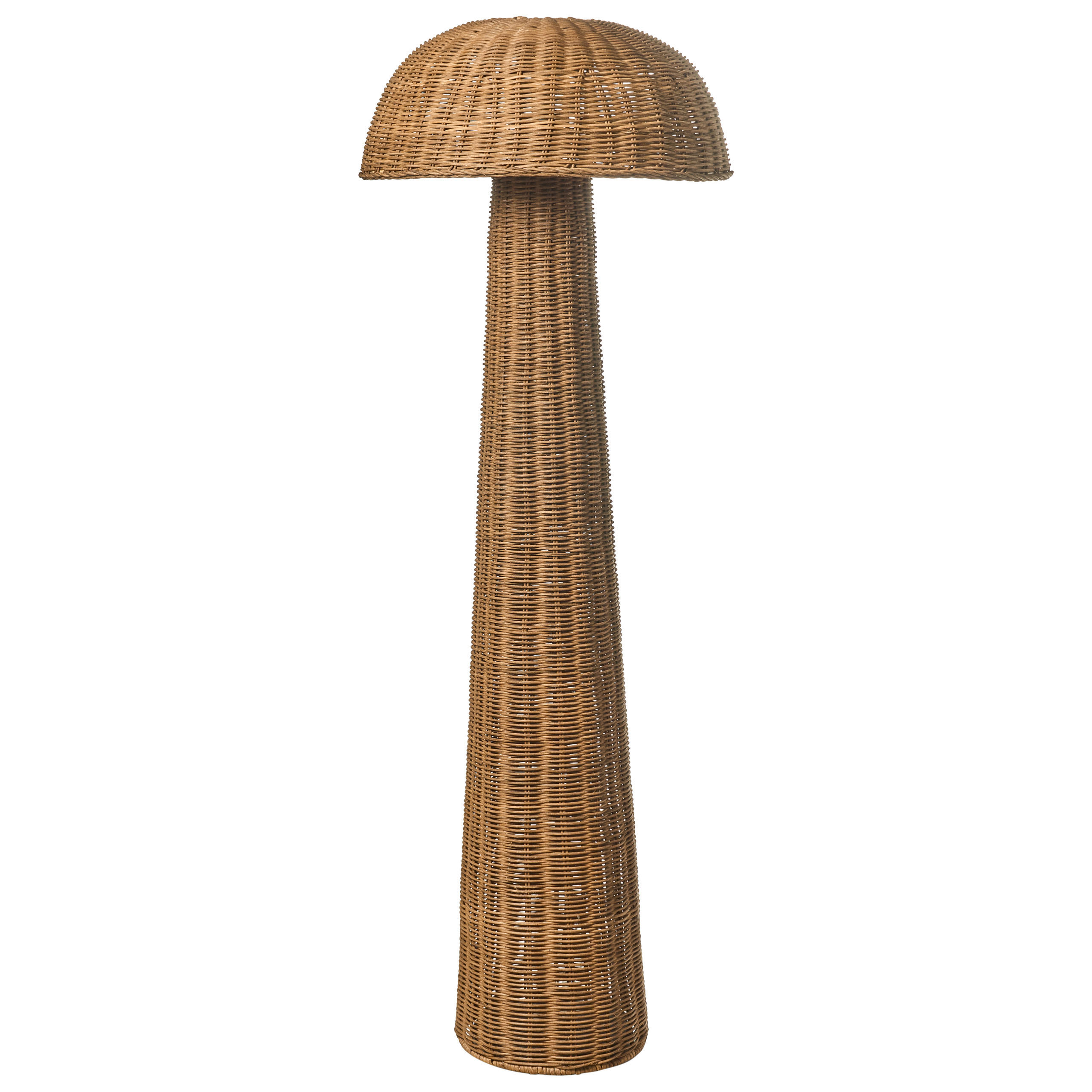 STEHLAMPE Naturfarben Alero - Naturfarben, Kunststoff (41/41/120cm) - Beliani