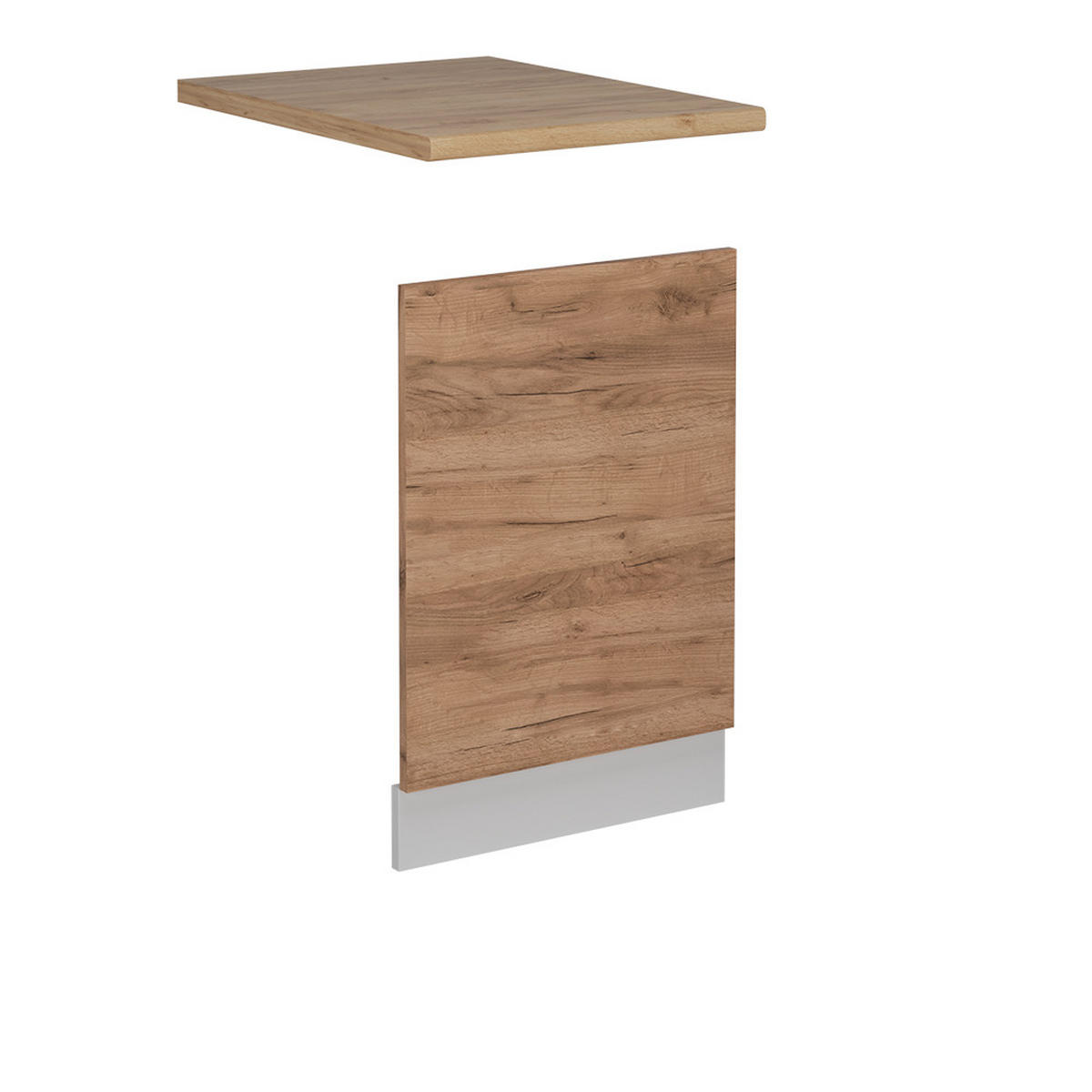 FRONTBLENDE R-Line Goldkraft Eiche 45 cm AP Eiche - Honigeiche/Eiche Wotan, Holzwerkstoff (45/57.2/1.6cm) - Vicco