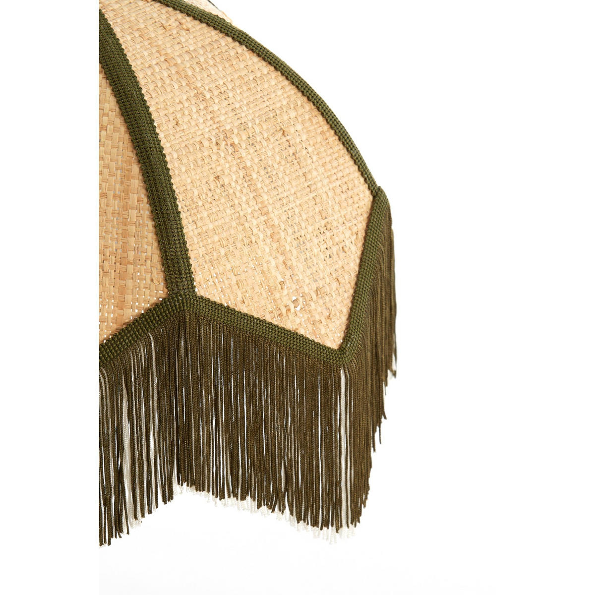 WANDLEUCHTE Sulina Grün 33/25/47 cm - Grün, Naturmaterialien (25/47/33cm) - Light & Living