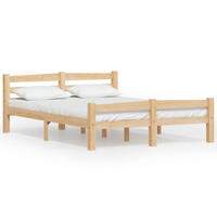 MASSIVHOLZBETT Kiefer 120/200 Cm - Braun, Holz (120/200cm) - vidaXL
