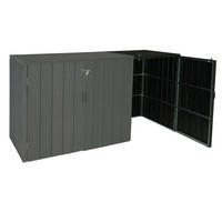 MÜLLTONNENBOX ERWEITERUNG Anthrazit - Anthrazit, Metall (79/117/105cm) - MCW