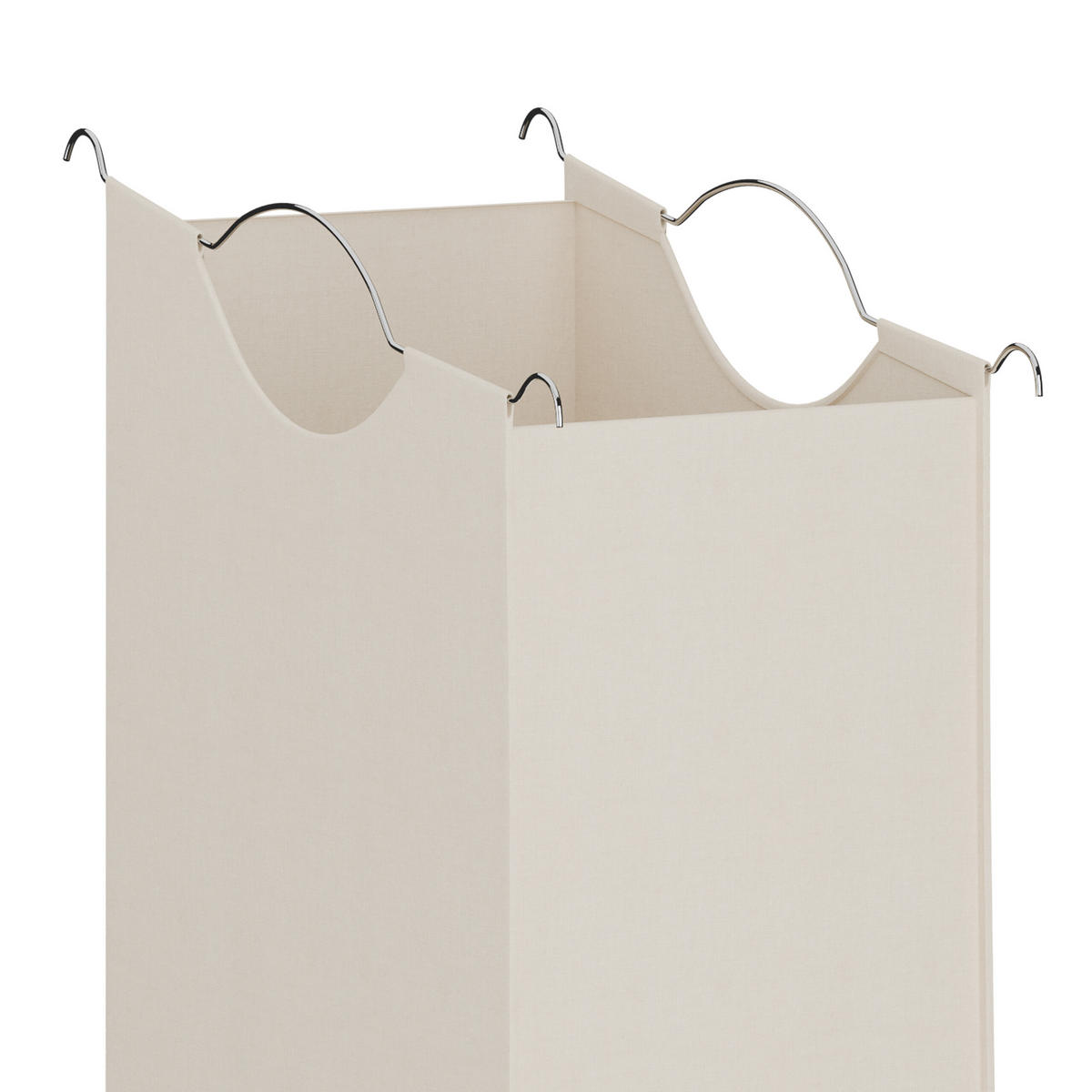 WÄSCHESAMMLER - Multicolor, Holz/Textil (78.5/84.5/40cm) - Relaxdays