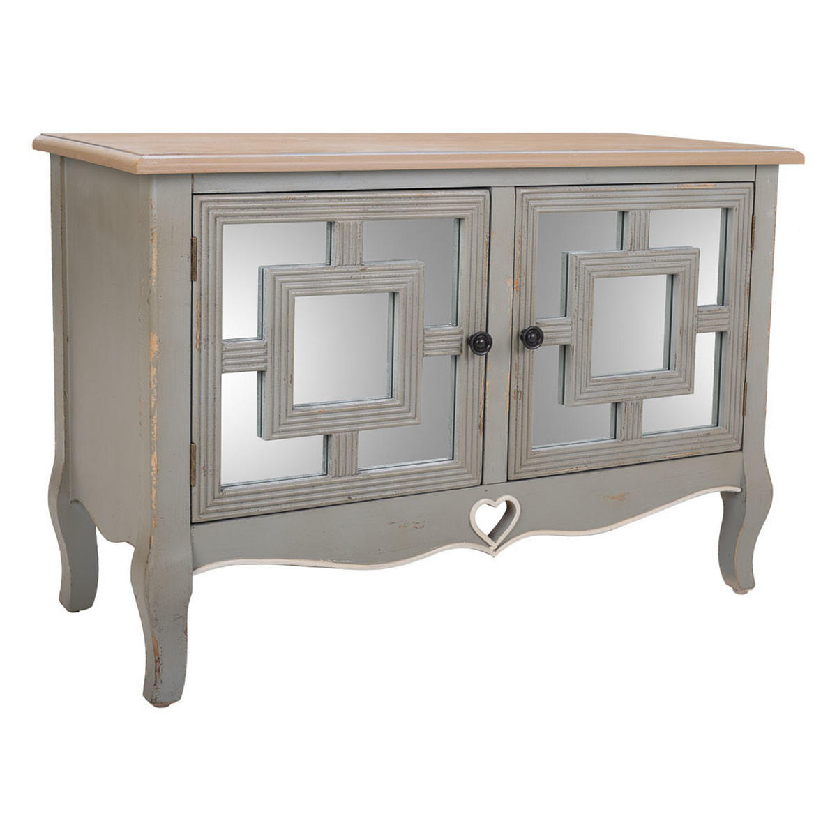 KONSOLE aus Holz 83x36x57 cm - Grau, Holz (36/83/56.5cm) - Wanderlust