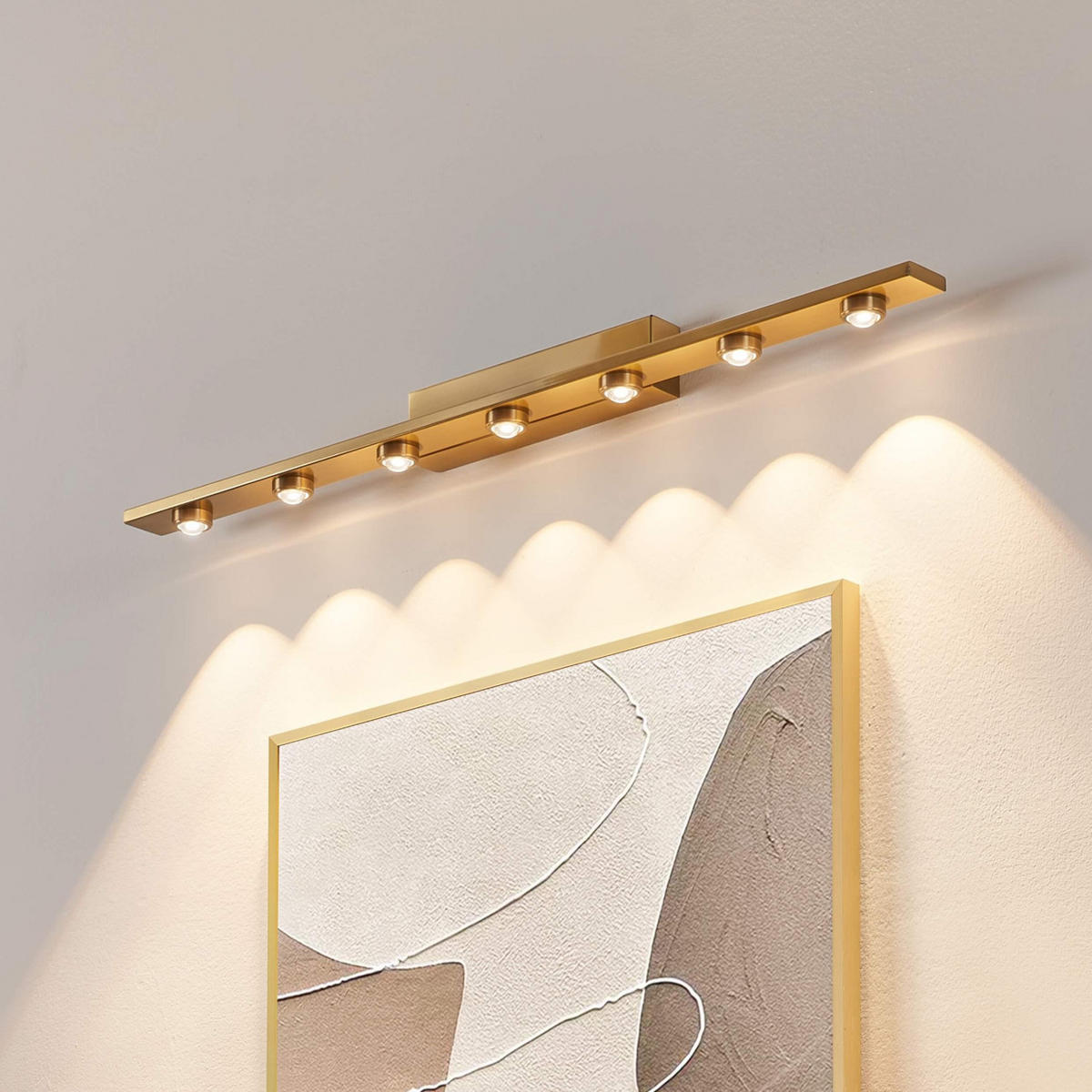 WANDLEUCHTE Vasilka, Gold, 70cm - Goldfarben, Metall (7/6.5/70cm) - KOSILUM