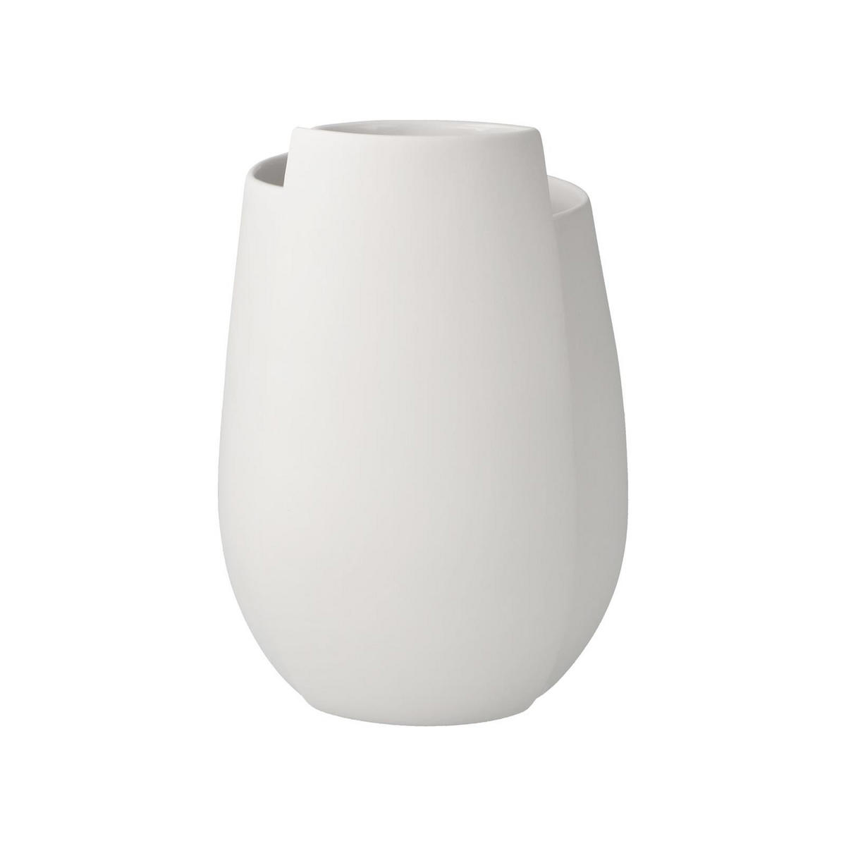 VASE Ova weiß 16 cm - Weiß, Keramik (16cm) - Goebel