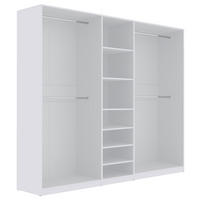 KLEIDERSCHRANK OFFEN TRES Y/B WEIß 250/206/51 cm - Weiß, Holzwerkstoff (250/206/51cm) - Marmex Möbel