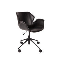 BÜROSTUHL Nikki Bürostuhl Armlehne Schwarz - Schwarz, Kunststoff (77/77.5/77cm) - Zuiver