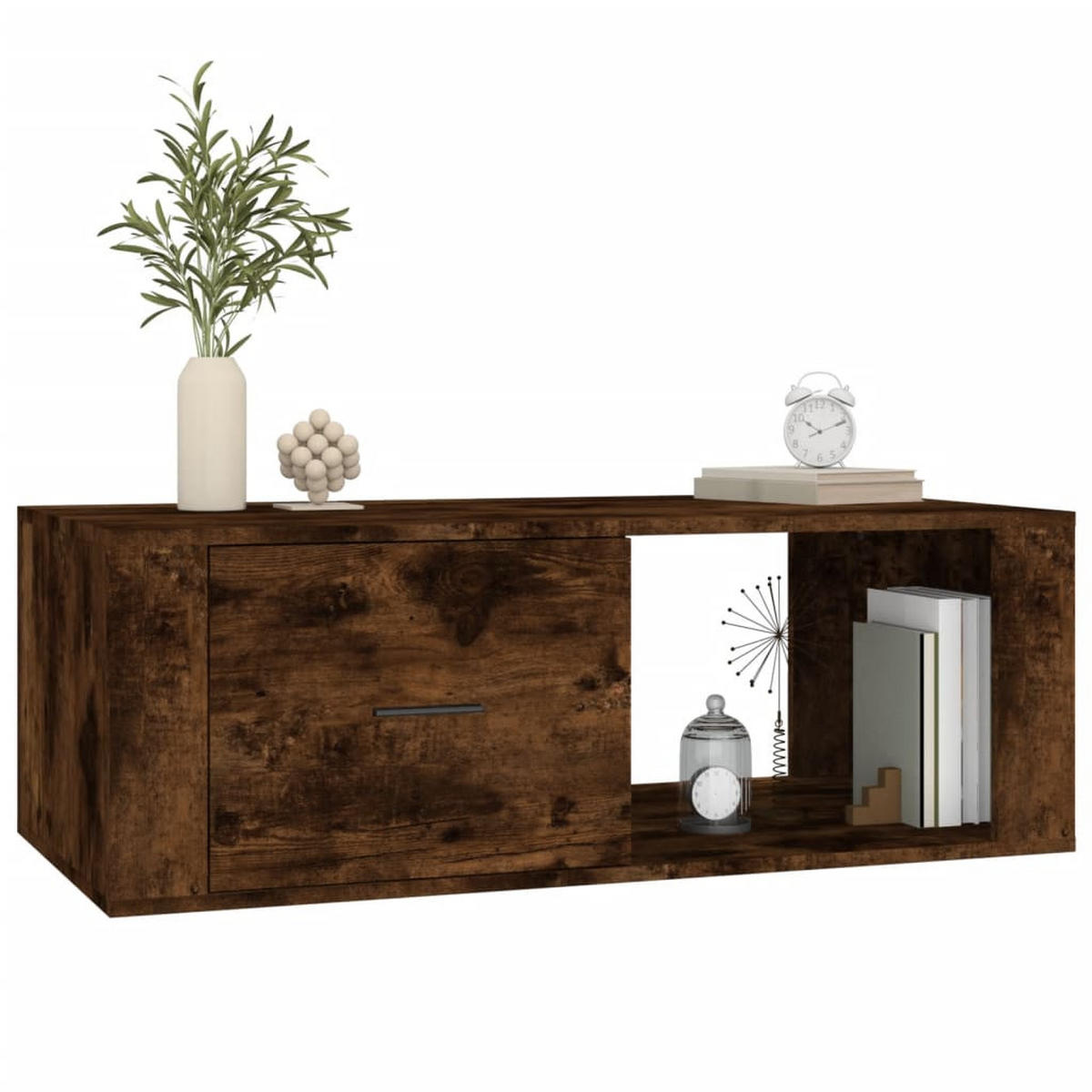 COUCHTISCH Räuchereiche 100x50,5x35 cm Holzwerkstoff - Braun, Holzwerkstoff (100/50.5/35cm) - furnicato