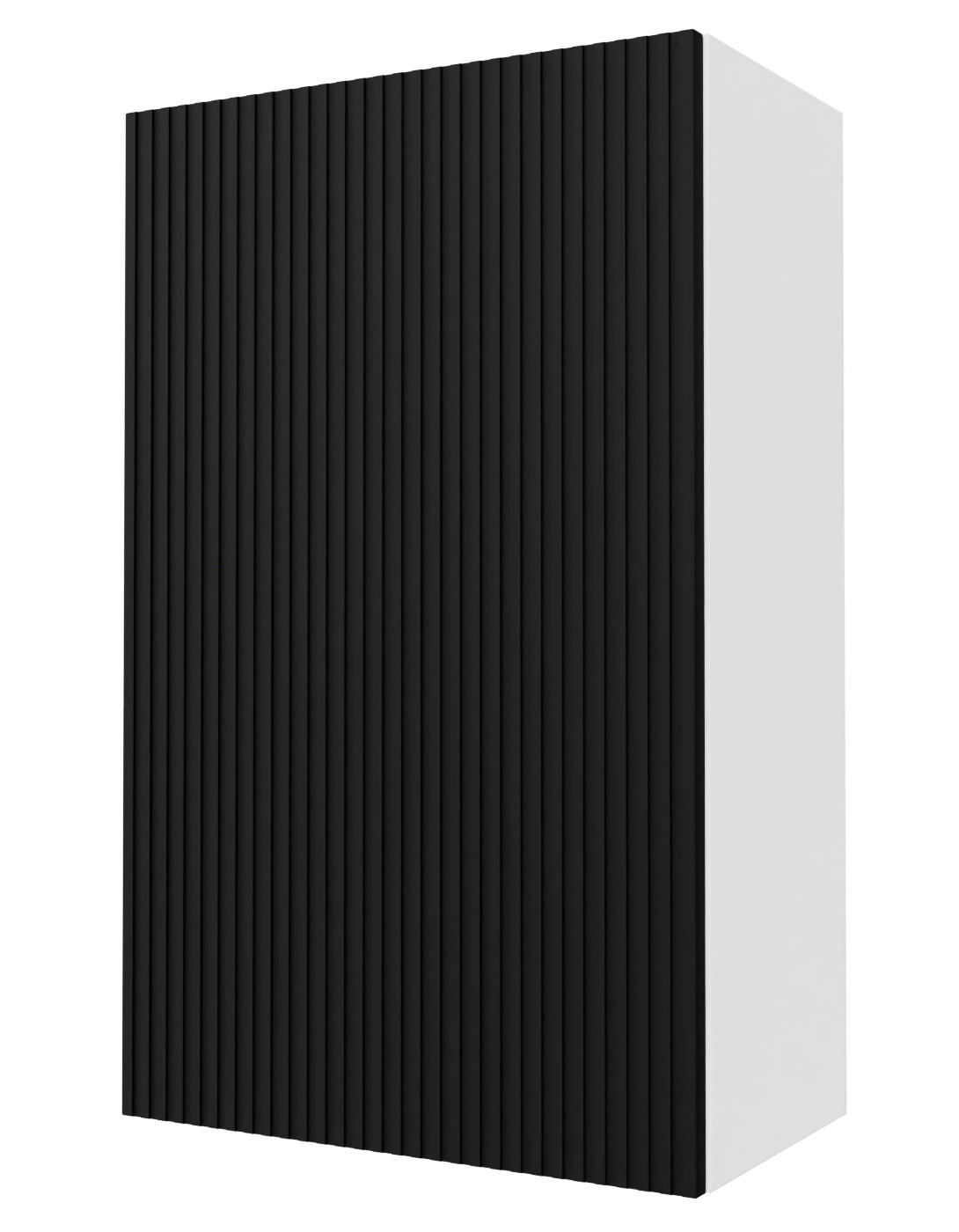 Feldmann-Wohnen Küchenhängeschrank Schwarz, Weiß 60x96x32.5 cm