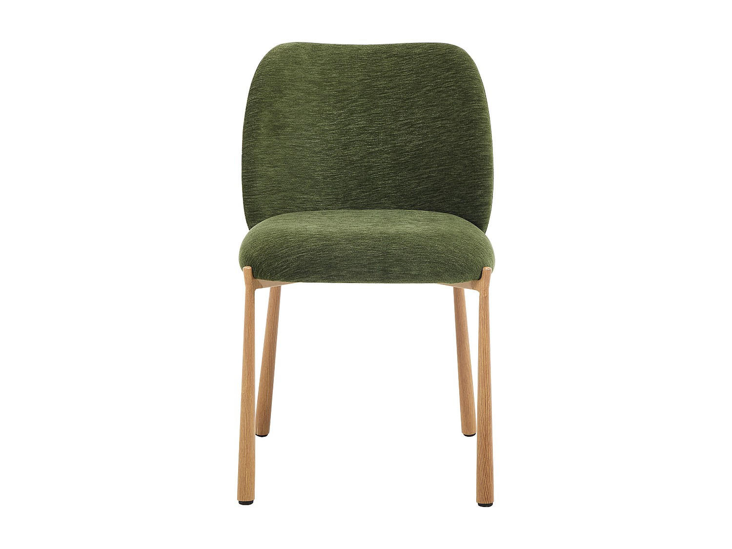 STUHL - 47 cm x 57.5 cm - stoff - grün Jizak - Grün, Textil/Metall (47/79/57.5cm) - Vente-Unique