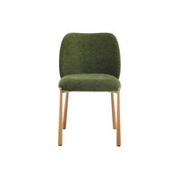 STUHL - 47 cm x 57.5 cm - stoff - grün Jizak - Grün, Textil/Metall (47/79/57.5cm) - Vente-Unique