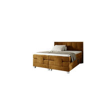 BOXSPRINGBETT Elektrisch Henry - Gelb, Holzwerkstoff/Textil (120/200cm) - Fun Möbel