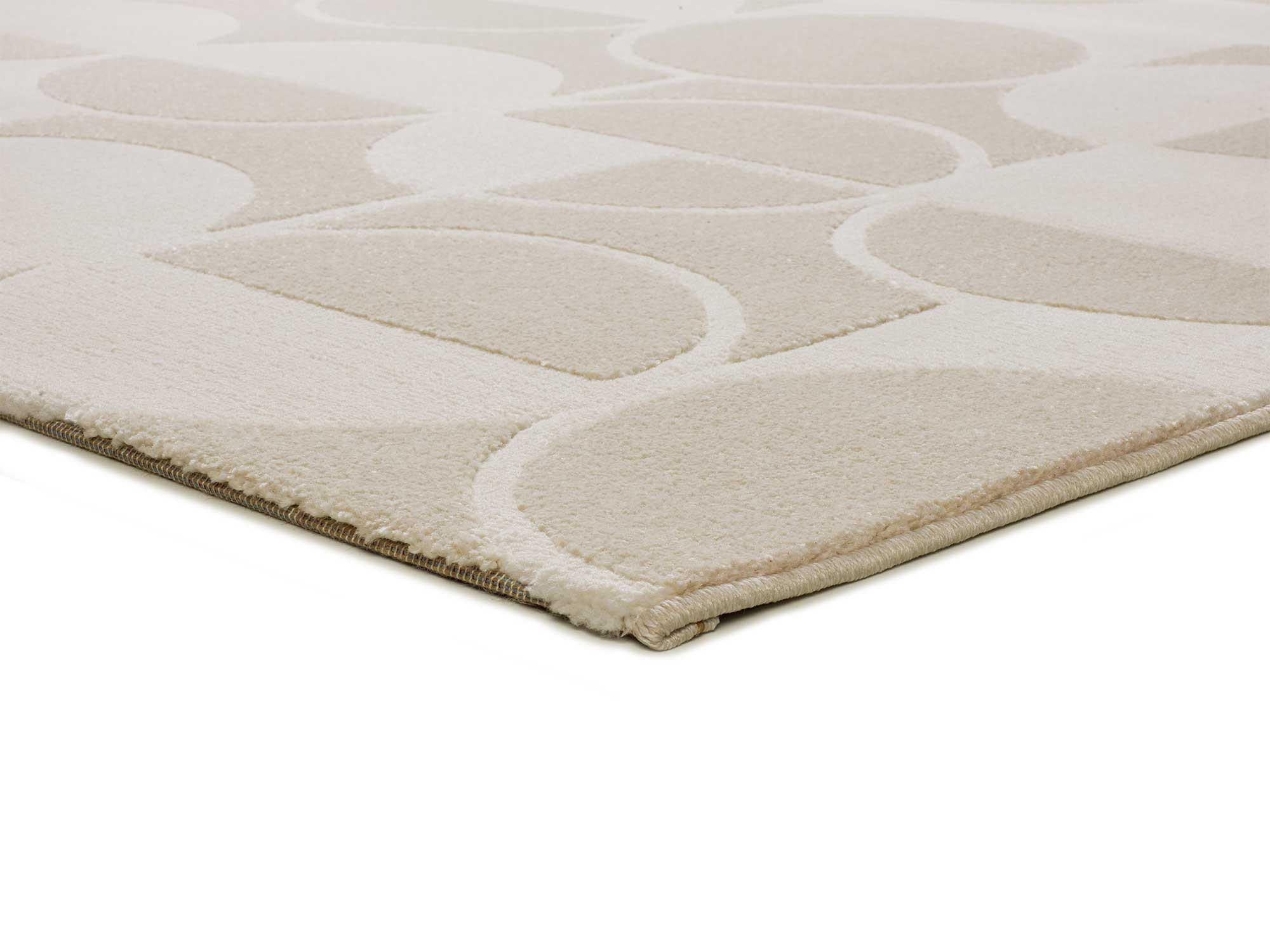 WEBTEPPICH beige Flora 133/190 cm - Beige/Weiß, Naturmaterialien/Textil (133/190cm) - Atticgo
