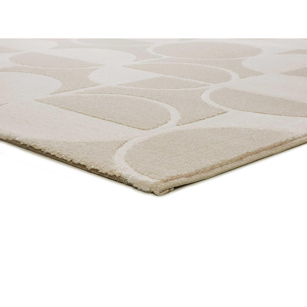 Thumbnail - Atticgo Webteppich, Beige, Weiß, Textil, Grafikmuster, Rechteckig, 133x190 cm, Oeko-Tex® Standard 100, für Fußbodenheizu...