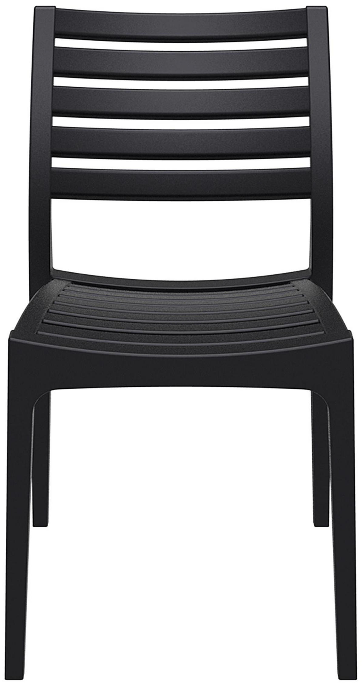 GARTENSTUHL Kunststoff schwarz - Schwarz, Kunststoff (48/82/58cm) - CLP