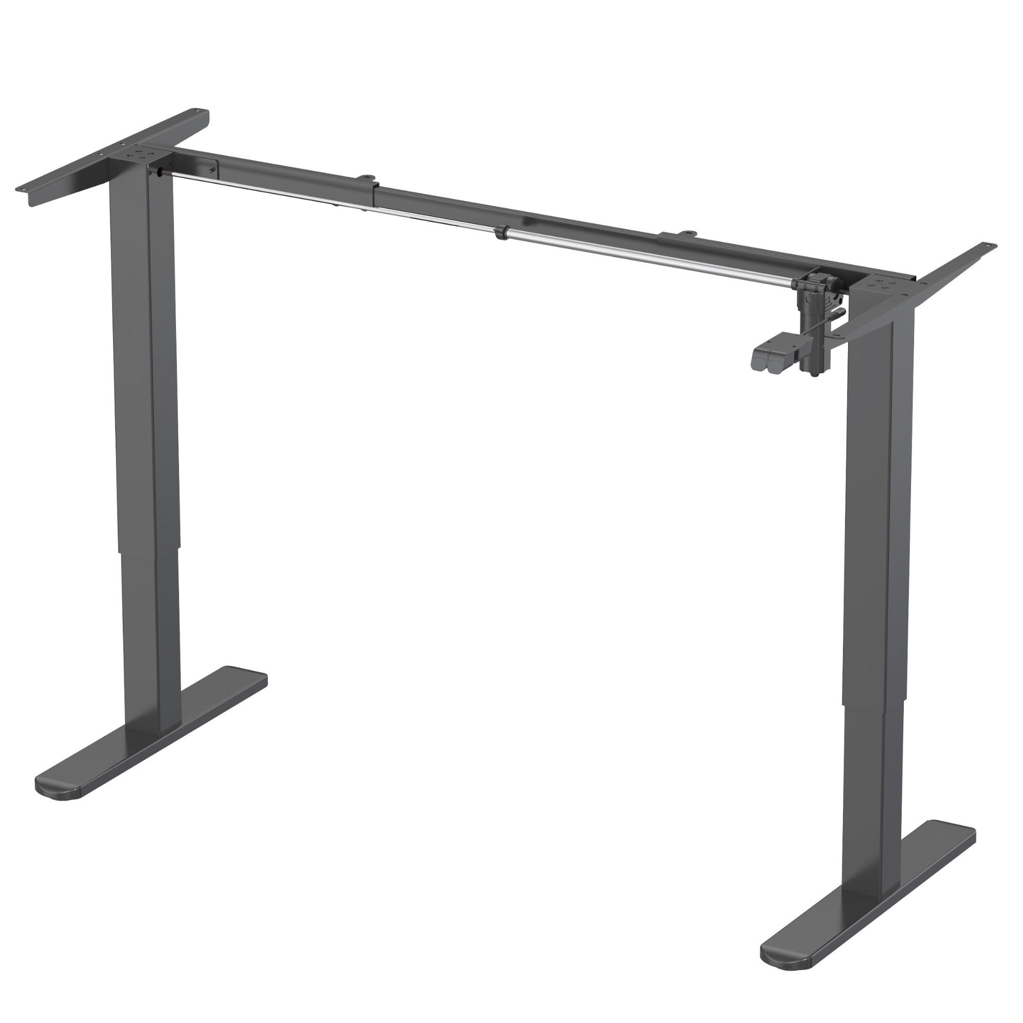 TISCHGESTELL HÖHENVERSTELLBAR UP30 schwarz - Schwarz, Metall (59/135/116cm) - Albatros