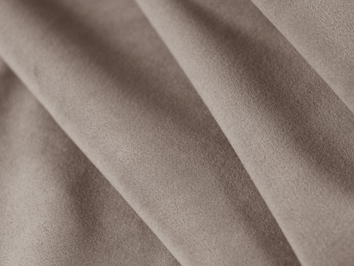WENDBARES-ECKSOFA Kaelle aus Samt cappuccino 7 Sitzplätze - Cappuccino, Textil (286/286cm) - Micadoni