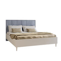 DOPPELBETT Luk II 160/200 cm ohne Matratze, Lattenrost, Bettkasten, weiß, grau - Weiß/Grau, Kunststoff (160/200cm) - Margaret Hadas24