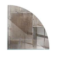 GLASPLATTE für Kamin 100x100 cm Beige - Beige, Glas (100/100/0.4cm) - ArtPrintCave