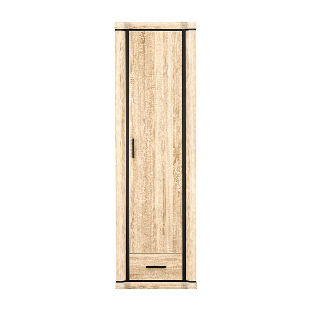 KLEIDERSCHRANK Dallas D-19 58 x 192 x 59 cm Eiche Sonoma - Sonoma Eiche, Holzwerkstoff/Kunststoff (58/192/59cm) - Koseto