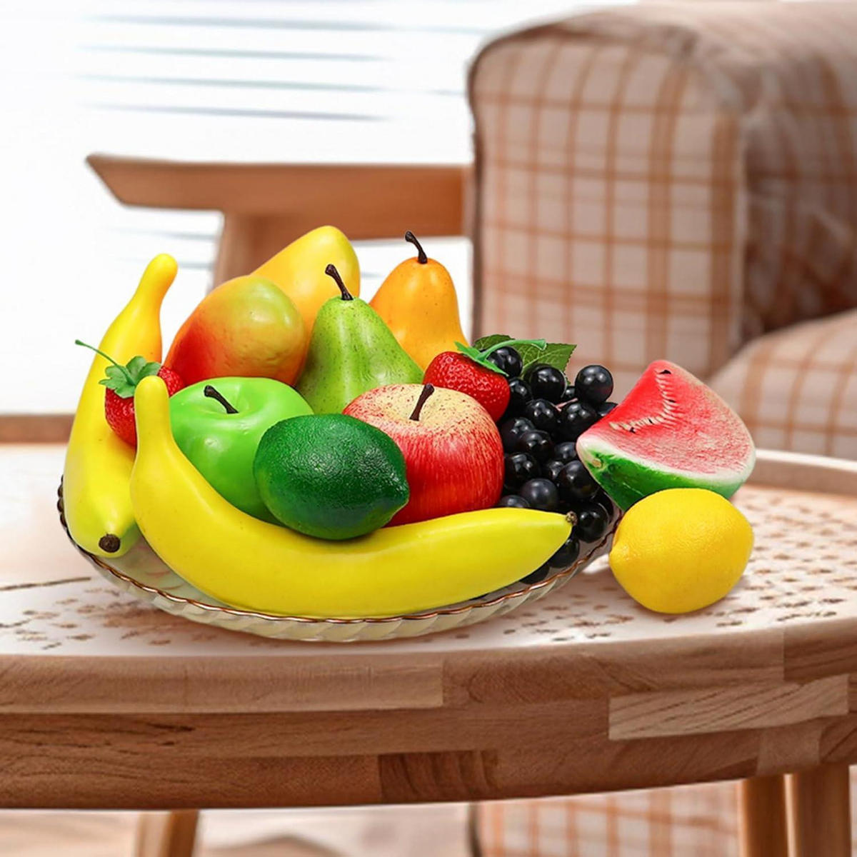 KÜNSTLICHE Früchte 14-teiliges Set - Multicolor, Kunststoff (8.7cm)