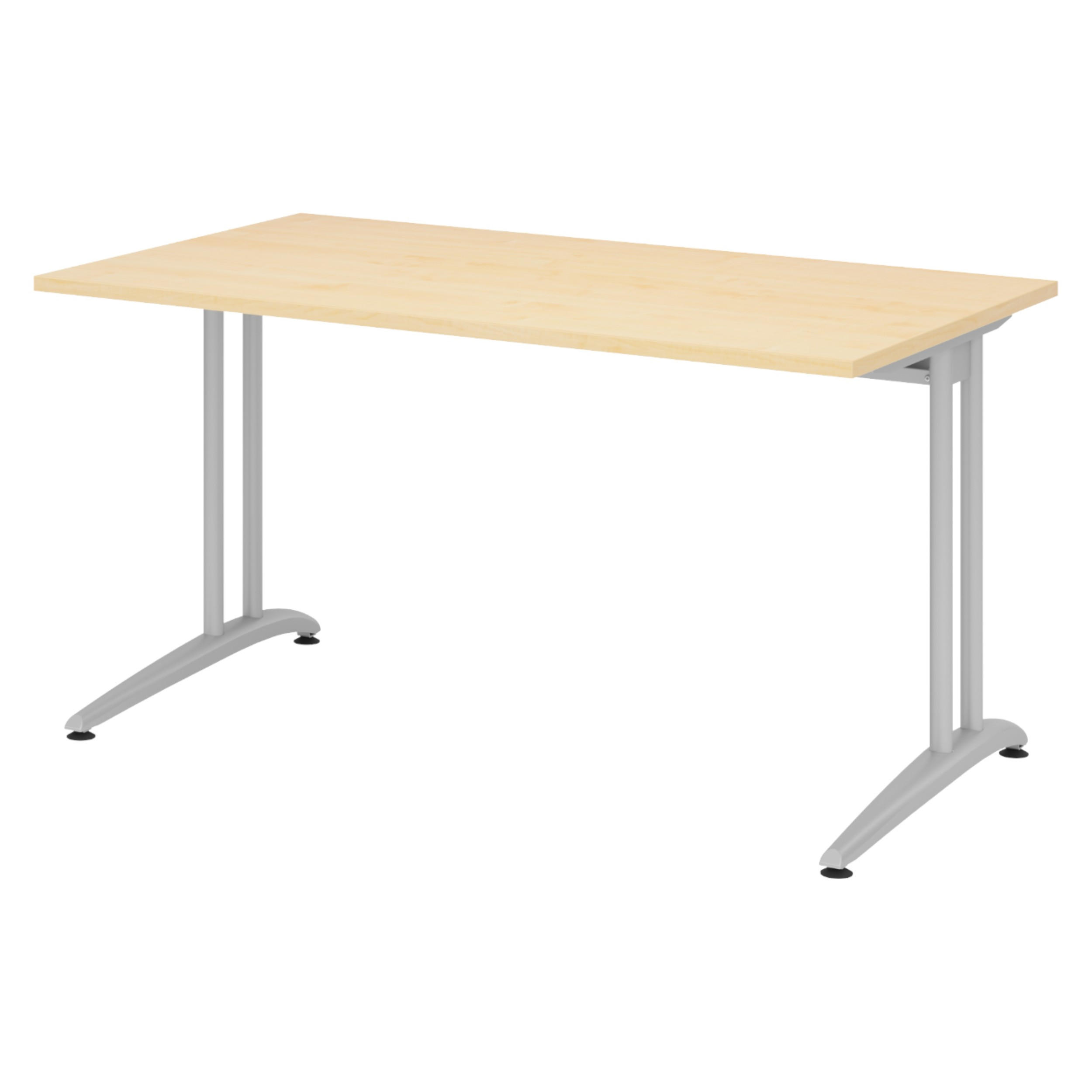 SCHREIBTISCH Serie-B 80/140/74 cm in Ahornfarben - Ahornfarben, Holzwerkstoff (80/140/74cm) - bümö