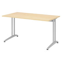 SCHREIBTISCH Serie-B 80/140/74 cm in Ahornfarben - Ahornfarben, Holzwerkstoff (80/140/74cm) - bümö