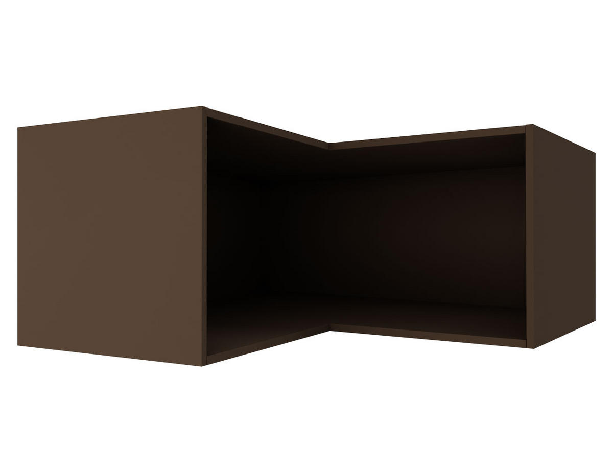 ECK-AUFSATZSCHRANK Essen W14/90/36 Weiß Hochglanz / Eiche Artisan Matt 90 / 90 / 36cm - Weiß Hochglanz/Eiche Artisan, Holz/Holzwerkstoff (90/36/90cm) - Feldmann-Wohnen