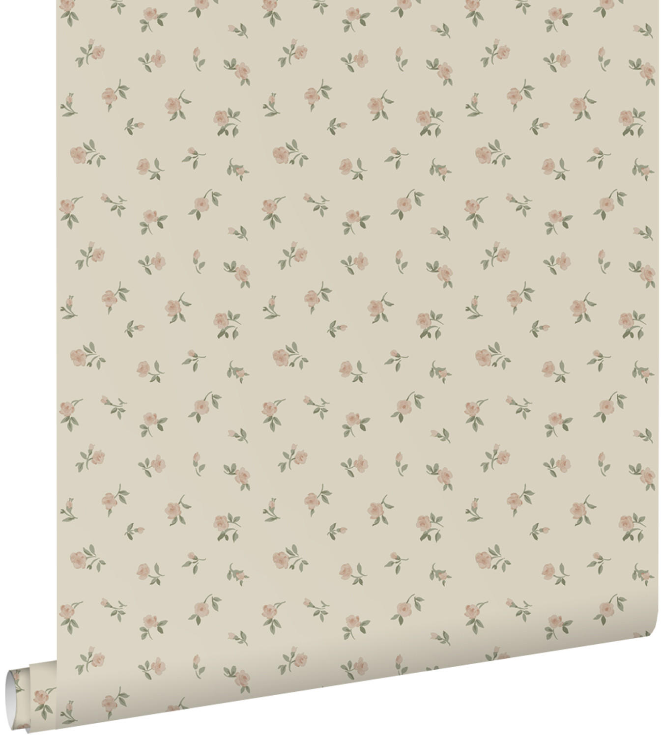 TAPETE Blumenmuster 50 x 900 cm - Grün, Papier (50/900cm) - ESTAhome