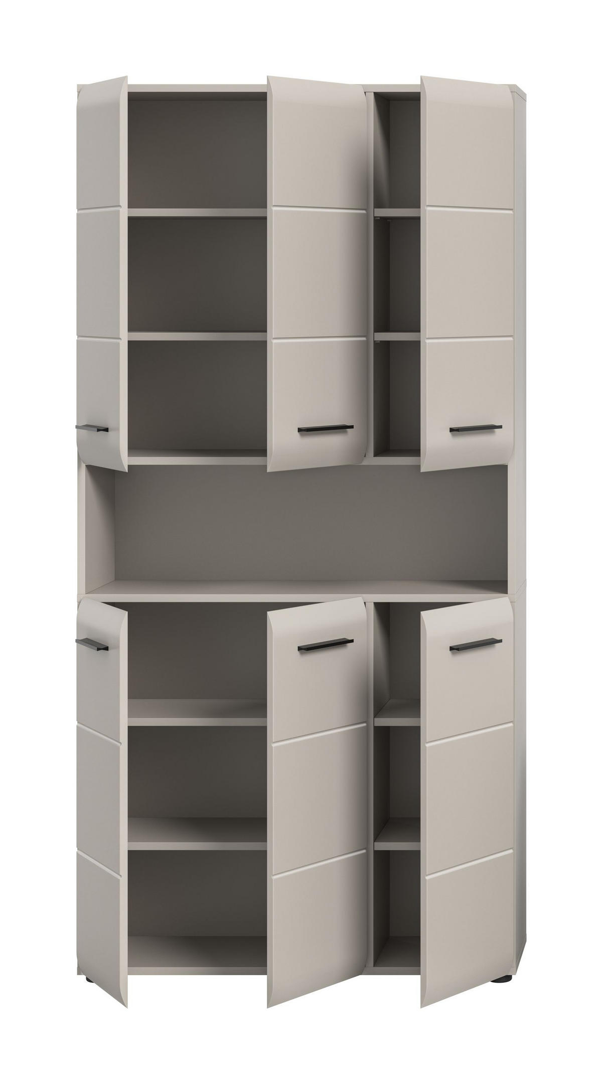 BADSCHRANK hoch ICE (B/H/T: ca. 90/185/30 cm) in Kaschmir/Kaschmir matt - Kaschmir, Holzwerkstoff (90/185/30cm)