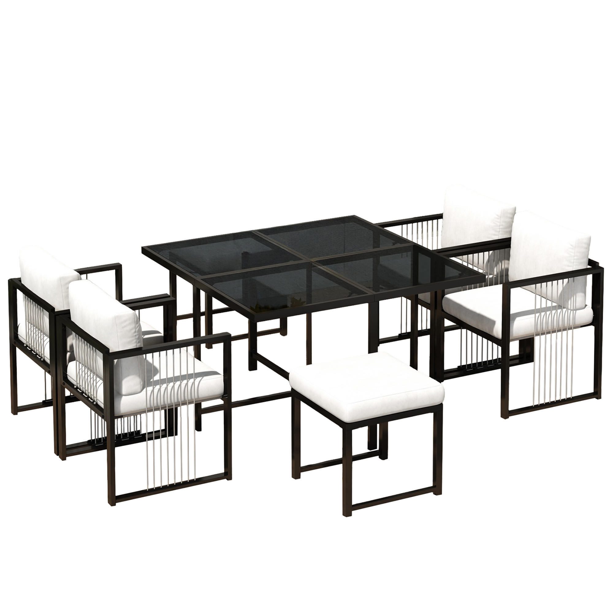 SET MASA SI SCAUNE GRADINA 7 Piese