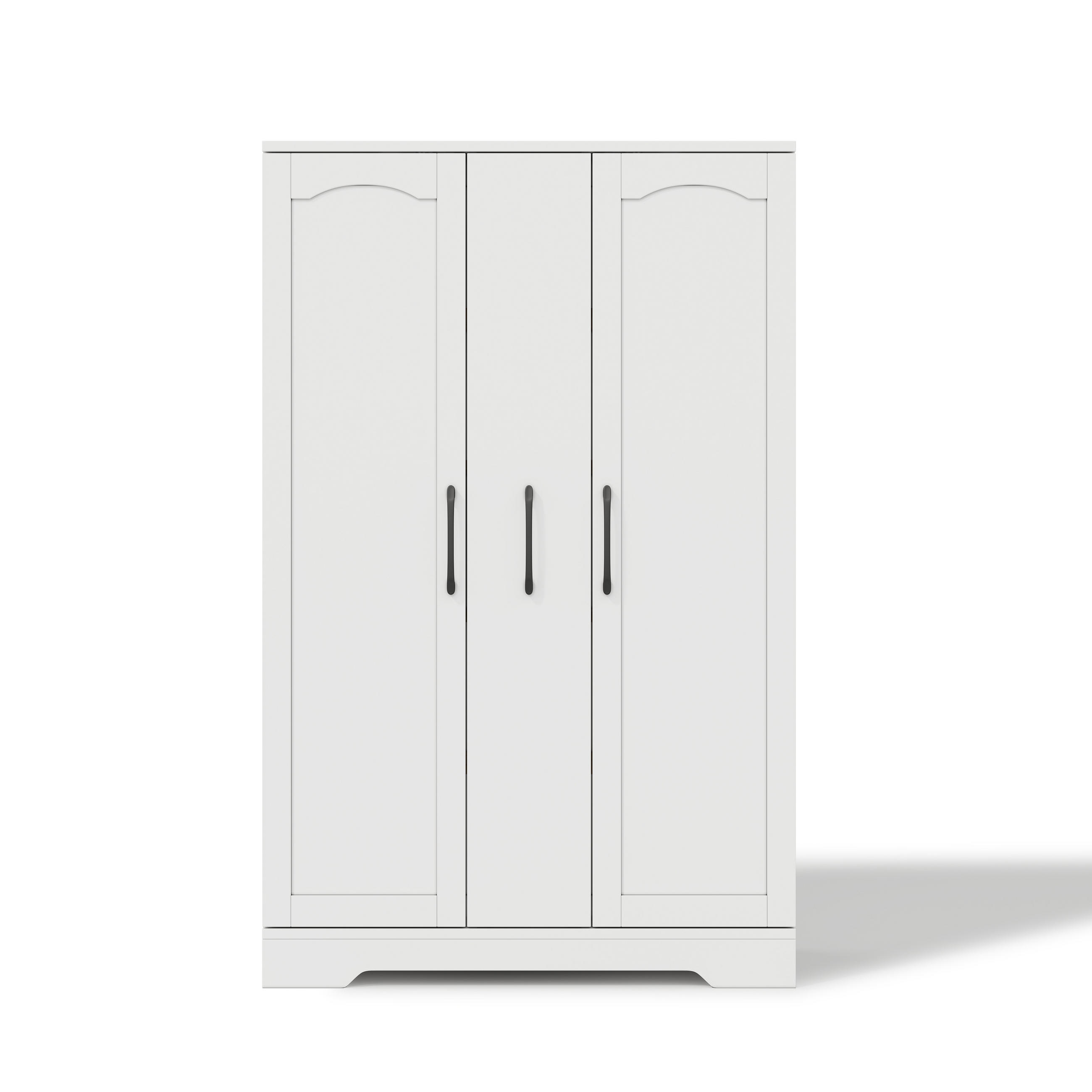 MEHRZWECKSCHRANK DE-38691 120/78/35 cm Gewürzregal und 4-stufiger Auszug Weiß - Weiß, Holzwerkstoff (78/120/35cm) - ComfortXL