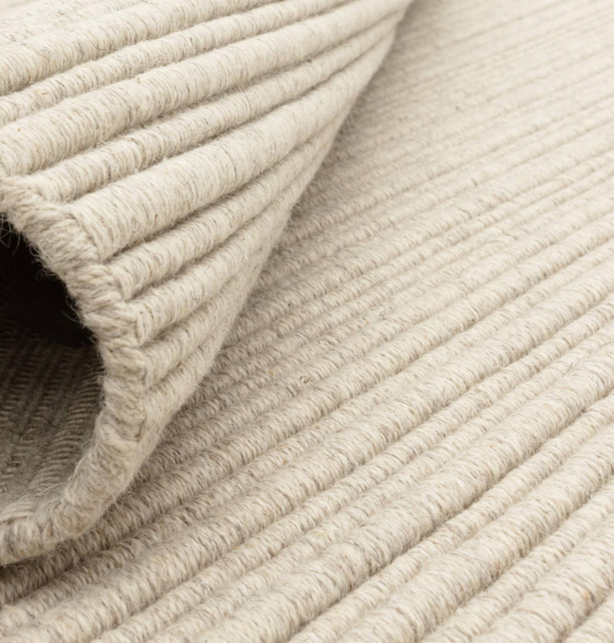 TEPPICH Wohn-/Schlafzimmer Flachgewebe TORRENTO Weiß 160x230 cm - Weiß, Naturmaterialien (160/230cm) - Novatrend