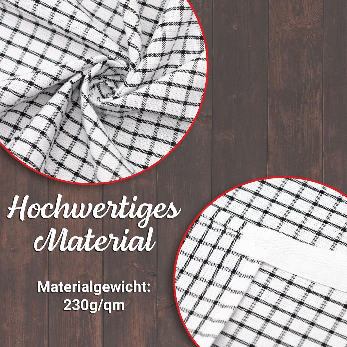 SCHÜRZE , 84x65 cm, 100% Baumwolle, schwarz-weiß-gemustert - Multicolor, Textil (65/84cm) - Zollner