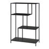 BÜCHERREGAL Reisjärvi - Schwarz, Metall (75/115/35cm) - [en.casa]